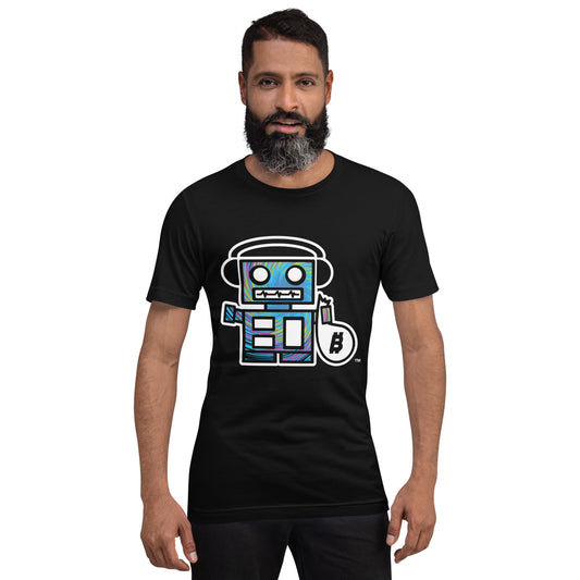 Tie Dye Bot - Black Unisex T-shirt