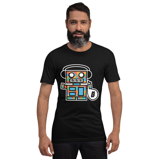 Fractal Bot - Black Unisex T-shirt